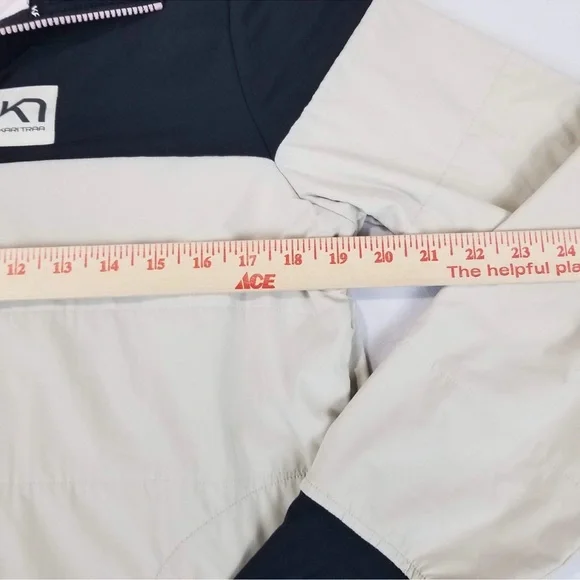 Kari Traa Siri Quilted Half-Zip Pullover Jacket - Beige/Black - Size [M] - Picture 3 of 5